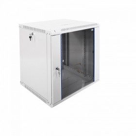  								Шкаф телекоммуникационный настенный разборный ЭКОНОМ 18U (600х650) дверь стекло, цвет черный							