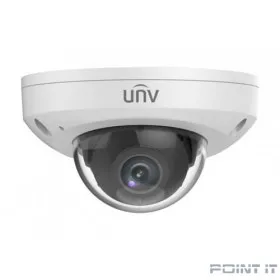 Uniview IPC312SB-ADF28K-I0-RU Видеокамера IP купольная антивандальная, 1/2.8&quot; 2 Мп КМОП @ 30 к/с, ИК-подсветка до 30м., LightHunter 0.001 Лк @F1.6, объектив 2.8 мм, WDR, 2D/3D DNR, Ultra 265, H.265, H