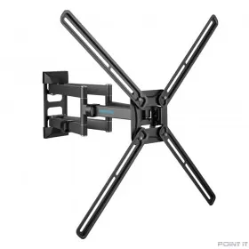 Kromax CORBEL-12 grey titan {32&quot;-75&quot;;  Максимальная нагрузка: 45 кг;  VESA: 200x200, 200х300, 200х400, 300х200, 300х300, 300х400, 400х200, 400х300, 400х400, 600х400 мм;  Наклон: +5°-12°Поворот: ±90°}