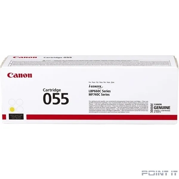 Canon Cartridge 055 HY 3017C002 Тонер-картридж для Canon MF746Cx/MF744Cdw (5 900 стр.) жёлтый (GR)