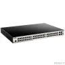 D-Link DGS-1510-52XMP/A1A PROJ Настраиваемый L2+ стекируемый коммутатор с 48 портами 10/100/1000Base-T и 4 портами 10GBase-X SFP+ (48 портов PoE 802.3af/at, PoE-бюджет 370 Вт; 740 Вт с DPS-700)