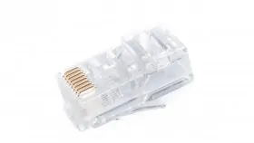 Коннектор RJ-45 Netko (8p8c) cat.5е, для одножильного и многожильного кабеля (нож с 2-мя зубцами), 100шт. (от 10000 шт) &quot;A&quot;