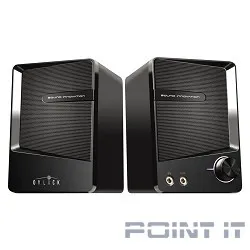 Колонки Oklick OK-126 2.0 черный 6Вт портативные