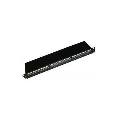 Патч-панель FTP, 19", 24 порта RJ45, cat.6а, 0,5U, Dual Type IDC, Netko СКС