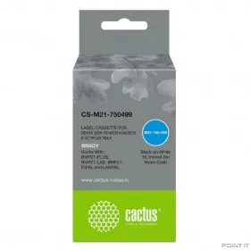 Картридж ленточный Cactus CS-M21-750499 черный для Brady BMP21-PLUS, BMP21-LAB