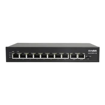 AN-S10P8-120 - 10-портовый 100 Мбит/с коммутатор с PoE+ до 120Вт