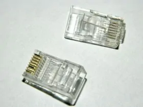 Коннектор RJ-45 Netko (8p8c) cat.5е, для одножильного и многожильного кабеля (нож с 2-мя зубцами), 100шт. (от 10000 шт)