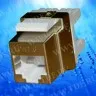 Модуль Keystone экранированный, RJ-45, cat.6, 180°, под инструмент, металлик, для патч-панели