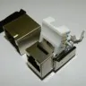 Модуль Keystone экранированный, RJ-45, cat.6А, 90°, 110 тип, под инструмент, KE, металлик, Netko СКС