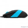 Клавиатура + мышь A4Tech Fstyler F1010 клав:черный/синий мышь:черный/синий USB Multimedia