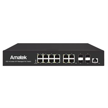 AN-SGM10P8M - 12-портовый гигабитный управляемый L2 коммутатор с PoE до 150Вт