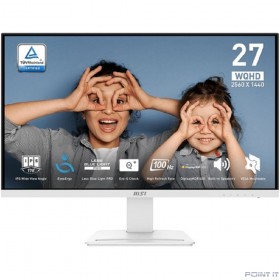 Монитор MSI 27&quot; PRO MP273QW E2  White, 16:9, IPS, 2560x1440, 4ms, 400cd, 100Hz, 2xHDMI, 1xDP, SPK