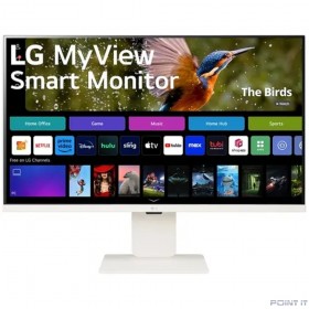 Монитор LCD LG 31.5&quot; 32SR83U-W Smart Monitor {IPS 3840x2160 60Hz 400cd 16:9 5ms 178/178 2x5W USB-C 2xHDMI USB VESA HAS, webOS}