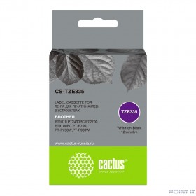 Картридж ленточный Cactus CS-TZE335 белый для Brother 1010/1280/1280VP/2700VP
