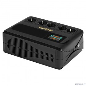 Exegate EX295686RUS ИБП ExeGate NEO Smart BU-1000.LCD.AVR.5SH &lt;1000VA/500W, цветной LCD-дисплей, AVR, 5*Schuko, Black&gt;