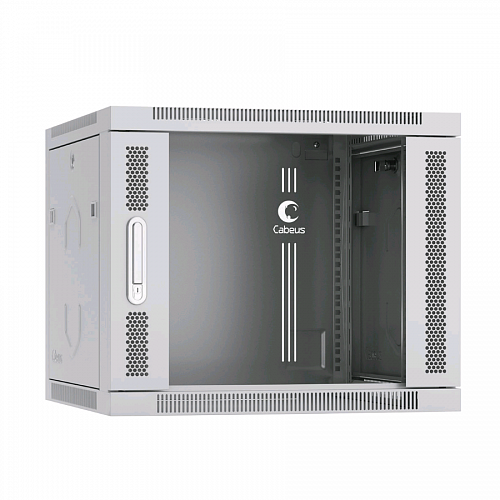 Шкаф телекоммуникационный настенный 19 9U 600x350x501mm (ШхГхВ) дверь стекло