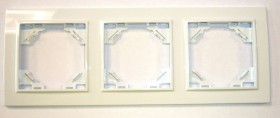 Рамка Technolink Electric 3-постовая, пластик, IP20, цвет белый РАСПРОДАЖА