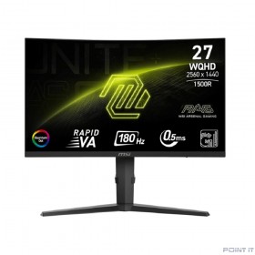 Монитор MSI 27'' MAG 275CQRF QD E2  Curved 1500R, 16:9, Rapid VA, 2560x1440, 1ms, 300cd, 180Hz, 2xHDMI, 1xDP, 2xUSB, USB-C, HAS