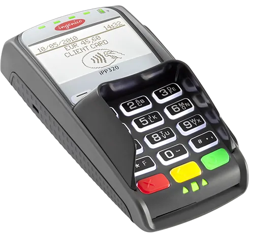 Клавиатура выносная/автономная IPP320 USB, RS232 & Ethernet Contactless, с ПО начального уровня, с кабелем USB для работы пинпадов IPP320/350