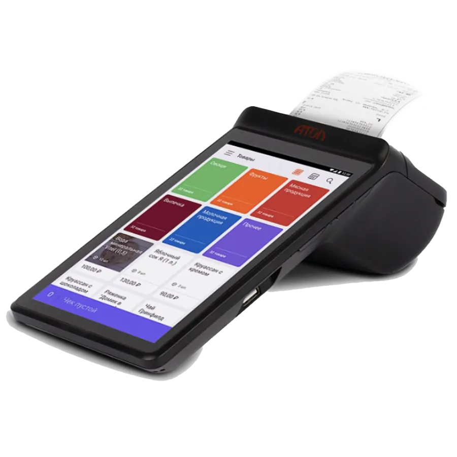 АТОЛ Sigma 7. Смарт-терминал. Черный. Без ФН + Платформа ОФД + Тариф Бизнес