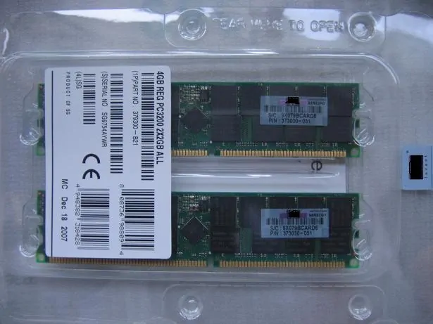 Оперативная память HP 4 GB Fully Buffered для серверов HP ProLiant BL460c /480c /20pG4 /DL140G3 /360G5 /380G5 /ML150G3 /350G5 /370G5 (397413-B21) 416472-001, 398707-051
