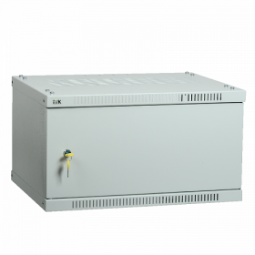 					ITK Шкаф LINEA WE 9U 600x450мм дверь металл серый				 