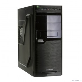 Exegate EX272729RUS Корпус MiditowerXP-330U Black, ATX, &lt;XP500, Black,120mm&gt;, 2*USB+2*USB3.0, Audio