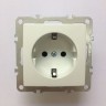 Розетка Technolink Electric в рамку с заземлением, 16А, пластик, IP20, цвет белый РАСПРОДАЖА