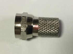 Штекер F (гайка) на 3С2V (цинк) (F113), Netko