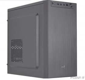Корпус mATX Aerocool CS-108-S-BK-v1, Mini-Tower, без БП,  черный