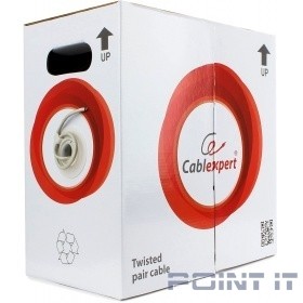 Cablexpert [UPC-6004-SOL] Кабель UTP кат.6, 4 пары, 0.57mm CCA одножильный серый (305м) 