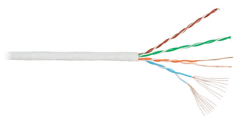 Кабель U/UTP4 cat.5e NETKO /4 пары 24 AWG BC / 305м, многожильный, FLUKE TEST