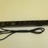 Блок розеток 19", 16А, 7 розеток, шнур 1.8м, с защитой, черный