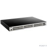 D-Link DGS-1250-52XMP/A1A Настраиваемый коммутатор 2 уровня с 48 портами 10/100/1000Base-T и 4 портами 10GBase-X SFP+ (48 портов с поддержкой PoE 802.3af/802.3at (30 Вт), PoE-бюджет 370 Вт)