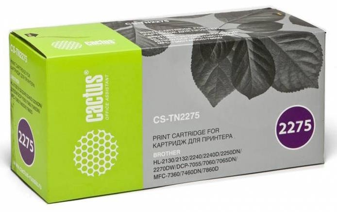 Картридж BLACK /2240/2240R 2.6K CS-TN2275S CACTUS