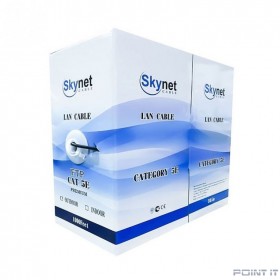 SkyNet Кабель UTP indoor, медный, FLUKE TEST, кат.5e, однож., (305м) box, серый [CSL-UTP-2-CU]