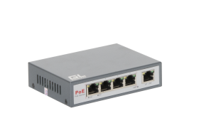 Коммутатор GIGALINK, неуправляемый, 2 PoE (802.3af/at High Power, 1-2 порт Ultra PoE 60 ватт) портов 100Мбит/с, 2 порта 100Мбит/с,  1 Uplink порт 100Мбит/с, 120Вт