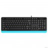 Клавиатура A4Tech Fstyler FKS10 черный/синий USB [1530196]