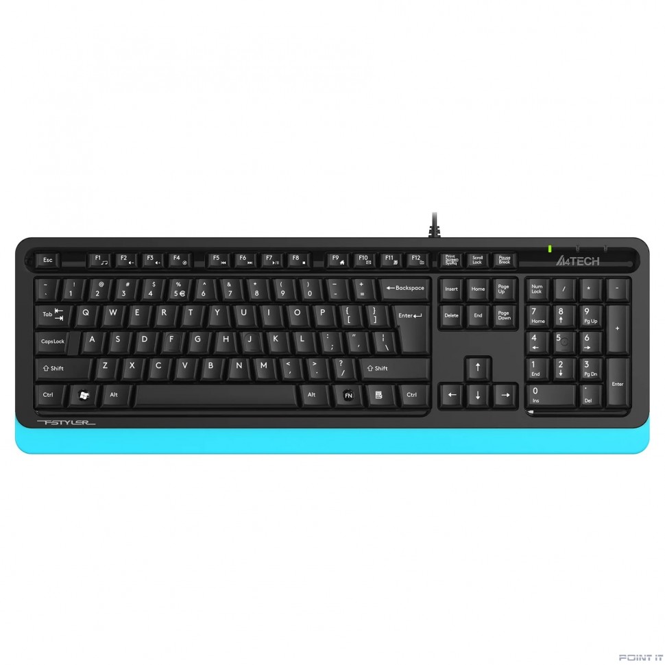 Клавиатура A4Tech Fstyler FKS10 черный/синий USB [1530196]