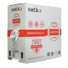 Кабель U/UTP4 cat.5e NETKO /4 пары 24 AWG BC / 305м / одножильный, серый "СКС", FLUKE TEST
