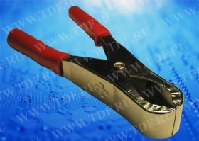 Зажим &quot;крокодил&quot;, 20A, красный, L=73±5мм, Netko