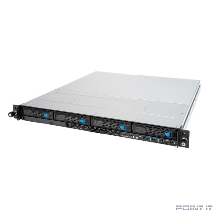 Asus 90SF01Y1-M000E0 RS300-E11-RS4 ; 1U, 1 x Socket LGA 1200; 4 x 3.5"/2.5" HS HDD Bays, up to (2*SATA/SAS/NVMe + 2*SATA/SAS); 4 x DDR4 ECC and non-ECC UDIMM; 3 slots: 1 x PCI-E x 16 + 1 x PCI-E