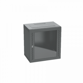  					Шкаф телекоммуникационный навесной, 9 U (500х600х400) дверь стекло,RAL9005				 