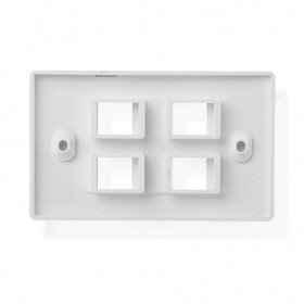Накладка для внутренней розетки RJ45 / 1 порт / белая РАСПРОДАЖА