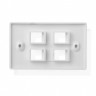 Накладка для внутренней розетки RJ45 / 1 порт / белая РАСПРОДАЖА