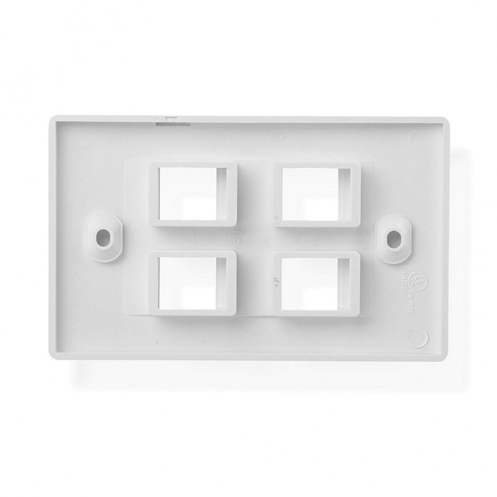 Накладка для внутренней розетки RJ45 / 1 порт / белая РАСПРОДАЖА