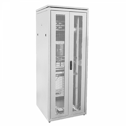 ITK Шкаф сетевой 19 LINEA N 38U 800х800мм распашн. перф. дв. задн. перф. сер
