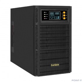 Exegate EX296950RUS ИБП On-line ExeGate PowerExpert TL-3000.96V.LCD.AVR.3SH.USB.RS232.SNMP &lt;3000VA/3000W, On-Line, PF=1, LCD, 3*Schuko, RS232, USB, SNMP-slot, встроенные батареи 12V 7.2Ah - 8шт, возмо