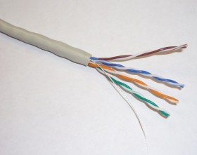 Кабель Skynet Light UTP4 cat.5е, одножильный / 305м / Cu / Проходит Fluke тест / серый
