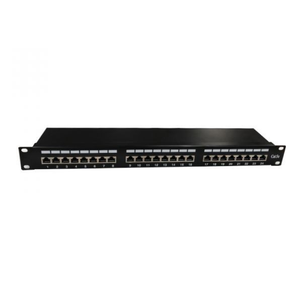 Патч-панель FTP, 19", 24 порта RJ45, cat.5е, 1U, Krone Type